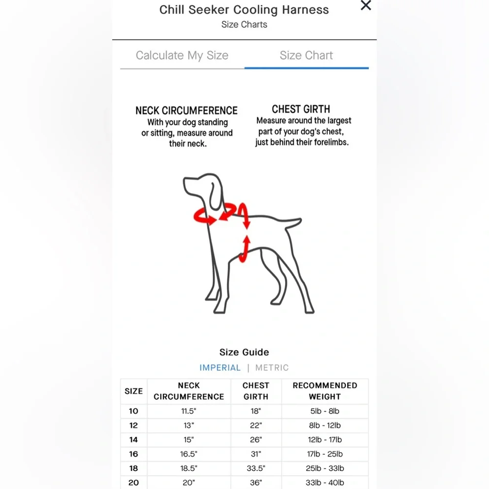 Canada Pooch Chill Seeker Cooling Harness - Blue/Green - Size 12